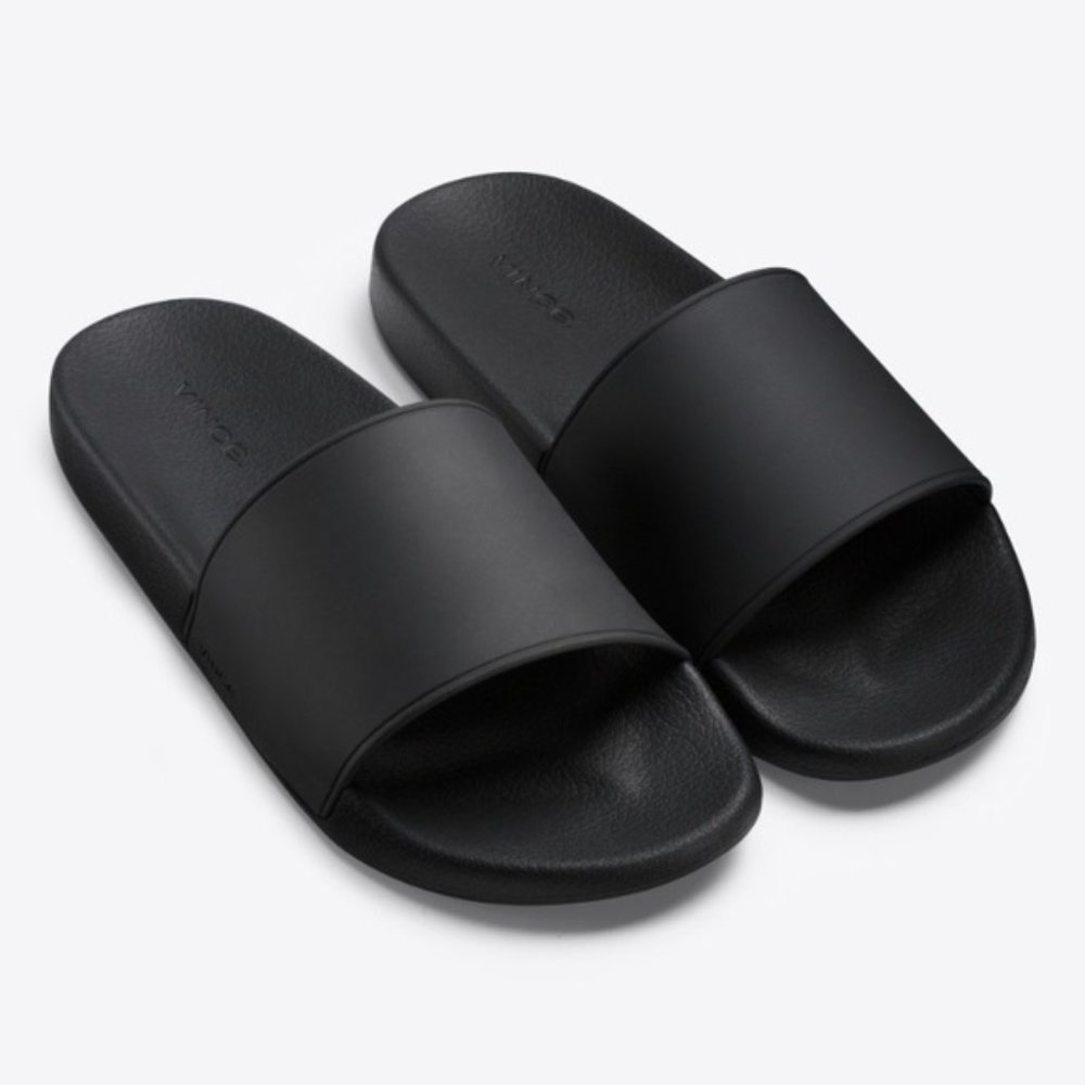 Vince West Coast Black Pool Slide Sandals 9
